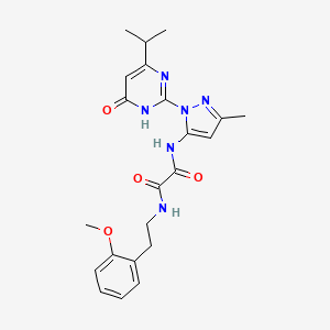 N1-(1-(4-isopropyl-6-oxo-1,6-dihydropyrimidin-2-yl)-3-methyl-1H-pyrazol-5-yl)-N2-(2-methoxyphenethyl)oxalamide
