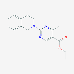 B2360185 ethyl 2-(3,4-dihydroisoquinolin-2(1H)-yl)-4-methylpyrimidine-5-carboxylate CAS No. 903446-37-7