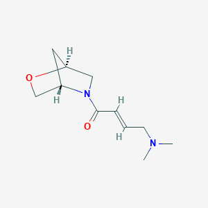B2360189 (E)-4-(Dimethylamino)-1-[(1S,4S)-2-oxa-5-azabicyclo[2.2.1]heptan-5-yl]but-2-en-1-one CAS No. 2248509-80-8