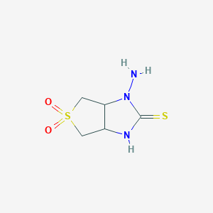 B2360197 1-aminotetrahydro-1H-thieno[3,4-d]imidazole-2(3H)-thione 5,5-dioxide CAS No. 903195-31-3