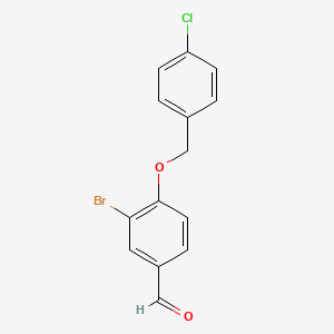 3-Bromo-4-[(4-chlorobenzyl)oxy]benzaldehyde