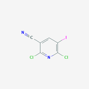 molecular formula C6HCl2IN2 B2360241 2,6-Dichloro-5-iodonicotinonitrile CAS No. 1353087-61-2