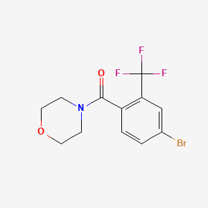 4-[4-Bromo-2-(trifluoromethyl)benzoyl]morpholine