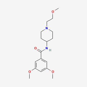 molecular formula C17H26N2O4 B2360251 3,5-dimethoxy-N-(1-(2-methoxyethyl)piperidin-4-yl)benzamide CAS No. 1421495-08-0