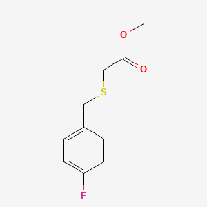 molecular formula C10H11FO2S B2360252 Methyl [(4-fluorobenzyl)sulfanyl]acetate CAS No. 669757-96-4