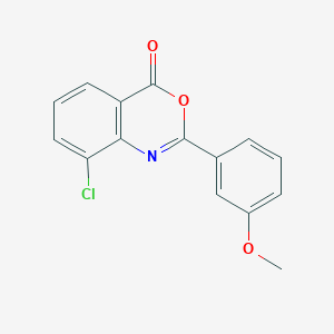 molecular formula C15H10ClNO3 B2360285 8-chloro-2-(3-methoxyphenyl)-4H-benzo[d][1,3]oxazin-4-one CAS No. 946258-78-2