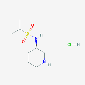 molecular formula C8H19ClN2O2S B2360287 (R)-N-(哌啶-3-基)丙烷-2-磺酰胺盐酸盐 CAS No. 1349699-98-4
