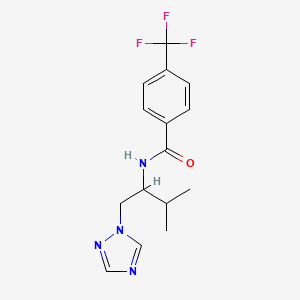 N-(3-methyl-1-(1H-1,2,4-triazol-1-yl)butan-2-yl)-4-(trifluoromethyl)benzamide