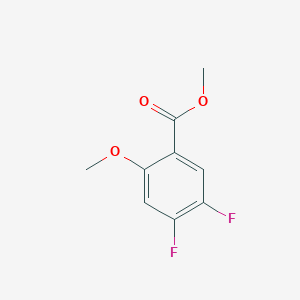 molecular formula C9H8F2O3 B2360298 Methyl 4,5-difluoro-2-methoxybenzoate CAS No. 1261444-15-8
