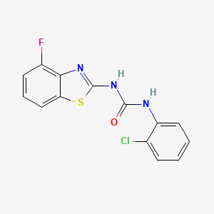 molecular formula C14H9ClFN3OS B2360306 1-(2-Clorofenil)-3-(4-fluorobenzo[d]tiazol-2-il)urea CAS No. 1251543-73-3