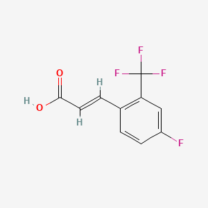 molecular formula C10H6F4O2 B2360314 4-Fluoro-2-(trifluoromethyl)cinnamic acid CAS No. 243977-21-1; 280753-26-6