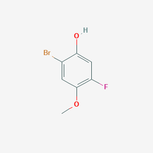 molecular formula C7H6BrFO2 B2360316 2-Bromo-5-fluoro-4-methoxyphenol CAS No. 1185836-60-5