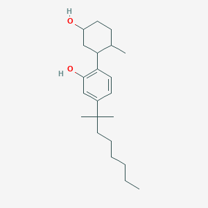 molecular formula C18H30O8 B236034 2-(5-Hydroxy-2-methylcyclohexyl)-5-(2-methyloctan-2-yl)phenol CAS No. 132296-14-1