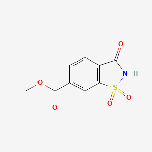 molecular formula C9H7NO5S B2360345 1,1,3-三氧代-1,2-苯并噻唑-6-甲酸甲酯 CAS No. 63633-85-2