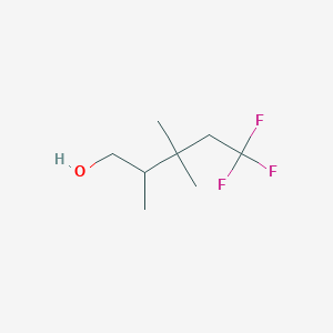 molecular formula C8H15F3O B2360346 5,5,5-Trifluoro-2,3,3-trimethylpentan-1-ol CAS No. 2248315-76-4