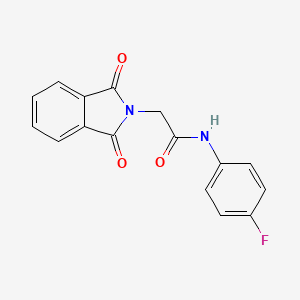 2-(1,3-dioxoisoindol-2-yl)-N-(4-fluorophenyl)acetamide