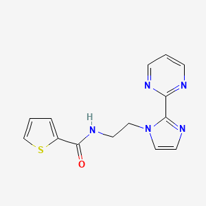 N-(2-(2-(pyrimidin-2-yl)-1H-imidazol-1-yl)ethyl)thiophene-2-carboxamide
