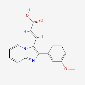 (2e)-3-[2-(3-Methoxyphenyl)imidazo[1,2-a]pyridin-3-yl]-2-propenoic acid