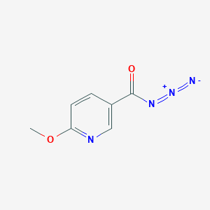 molecular formula C7H6N4O2 B2360358 6-Methoxypyridine-3-carbonyl azide CAS No. 2305252-29-1