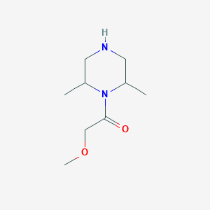 molecular formula C9H18N2O2 B2360362 1-(2,6-Dimethylpiperazin-1-yl)-2-methoxyethan-1-one CAS No. 1410583-01-5