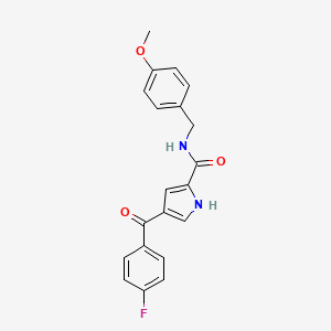 molecular formula C20H17FN2O3 B2360366 4-(4-fluorobenzoyl)-N-(4-methoxybenzyl)-1H-pyrrole-2-carboxamide CAS No. 439111-54-3