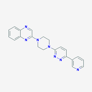 molecular formula C21H19N7 B2360368 2-[4-(6-Pyridin-3-ylpyridazin-3-yl)piperazin-1-yl]quinoxaline CAS No. 2380188-93-0
