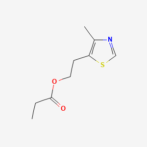 molecular formula C9H13NO2S B2360385 2-(4-Methyl-5-thiazolyl)ethyl propionate CAS No. 324742-96-3
