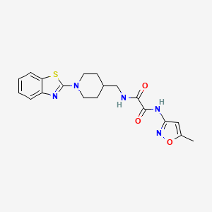 B2360386 N1-((1-(benzo[d]thiazol-2-yl)piperidin-4-yl)methyl)-N2-(5-methylisoxazol-3-yl)oxalamide CAS No. 1797284-71-9