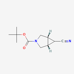 molecular formula C11H16N2O2 B2360396 Exo-3-boc-6-cyano-3-azabicyclo[3.1.0]hexane CAS No. 871239-62-2