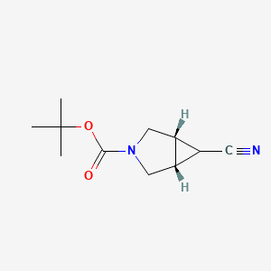 molecular formula C11H16N2O2 B2360396 Exo-3-Boc-6-cyano-3-azabicyclo[3.1.0]hexan CAS No. 871239-62-2