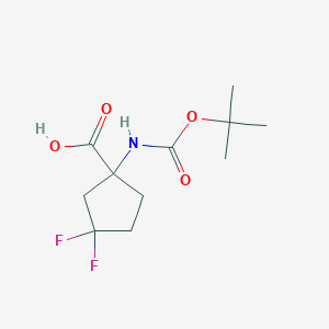 1-((tert-Butoxycarbonyl)amino)-3,3-difluorocyclopentanecarboxylic acid