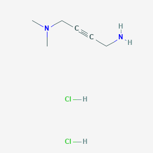 molecular formula C6H14Cl2N2 B2360429 N,N-dimethylbut-2-yne-1,4-diamine dihydrochloride CAS No. 147555-80-4