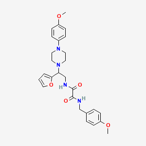 N1-(2-(furan-2-yl)-2-(4-(4-methoxyphenyl)piperazin-1-yl)ethyl)-N2-(4-methoxybenzyl)oxalamide