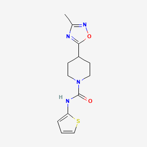 4-(3-methyl-1,2,4-oxadiazol-5-yl)-N-(thiophen-2-yl)piperidine-1-carboxamide