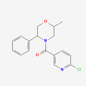 (6-Chloropyridin-3-yl)-(2-methyl-5-phenylmorpholin-4-yl)methanone