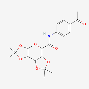 N-(4-acetylphenyl)-2,2,7,7-tetramethyltetrahydro-3aH-bis([1,3]dioxolo)[4,5-b:4',5'-d]pyran-5-carboxamide