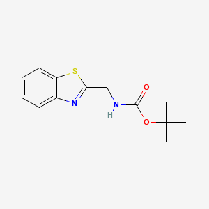 molecular formula C13H16N2O2S B2360460 叔丁基N-(1,3-苯并噻唑-2-基甲基)氨基甲酸酯 CAS No. 864738-25-0