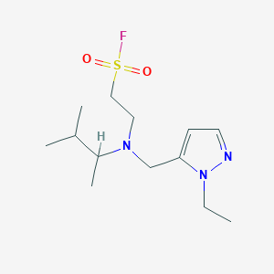 2-[(2-Ethylpyrazol-3-yl)methyl-(3-methylbutan-2-yl)amino]ethanesulfonyl fluoride