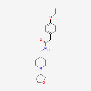 2-(4-ethoxyphenyl)-N-((1-(tetrahydrofuran-3-yl)piperidin-4-yl)methyl)acetamide