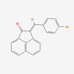 molecular formula C19H11BrO B2360478 (E)-2-(4-bromobenzylidene)acenaphthylen-1(2H)-one CAS No. 70312-14-0