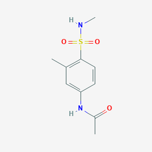 molecular formula C10H14N2O3S B2360488 N-Methyl 4-Acetamido-2-methylbenzenesulfonamide CAS No. 1845715-32-3