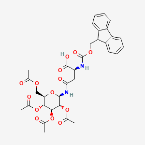 molecular formula C33H36N2O14 B2360490 Fmoc-L-Asn(beta-D-Glc(Ac)4)-OH CAS No. 154395-64-9