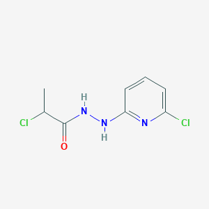 molecular formula C8H9Cl2N3O B2360505 2-chloro-N'-(6-chloropyridin-2-yl)propanehydrazide CAS No. 478063-87-5