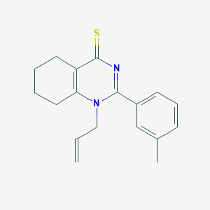 molecular formula C18H20N2S B2360516 1-烯丙基-2-(间甲苯基)-5,6,7,8-四氢喹唑啉-4(1H)-硫酮 CAS No. 831199-50-9