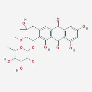 molecular formula C27H30O12 B236053 2-Demethylsteffimycin D CAS No. 132354-18-8
