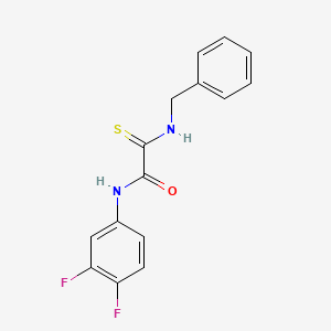 2-(benzylamino)-N-(3,4-difluorophenyl)-2-thioxoacetamide