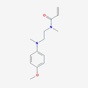 molecular formula C14H20N2O2 B2360533 N-[2-(4-Methoxy-N-methylanilino)ethyl]-N-methylprop-2-enamide CAS No. 2411200-71-8