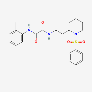 N1-(o-tolyl)-N2-(2-(1-tosylpiperidin-2-yl)ethyl)oxalamide