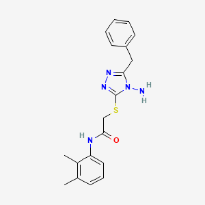 molecular formula C19H21N5OS B2360557 2-((4-amino-5-benzyl-4H-1,2,4-triazol-3-yl)thio)-N-(2,3-dimethylphenyl)acetamide CAS No. 905764-88-7