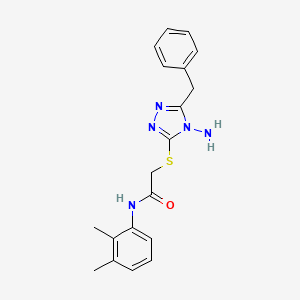 molecular formula C19H21N5OS B2360557 2-((4-氨基-5-苄基-4H-1,2,4-三唑-3-基)硫)-N-(2,3-二甲基苯基)乙酰胺 CAS No. 905764-88-7